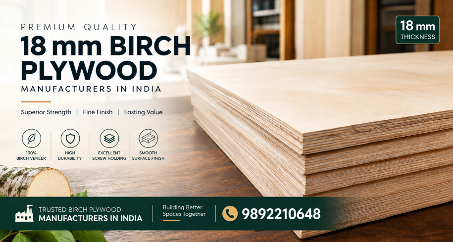 18 mm Birch Plywood Manufacturers in India
